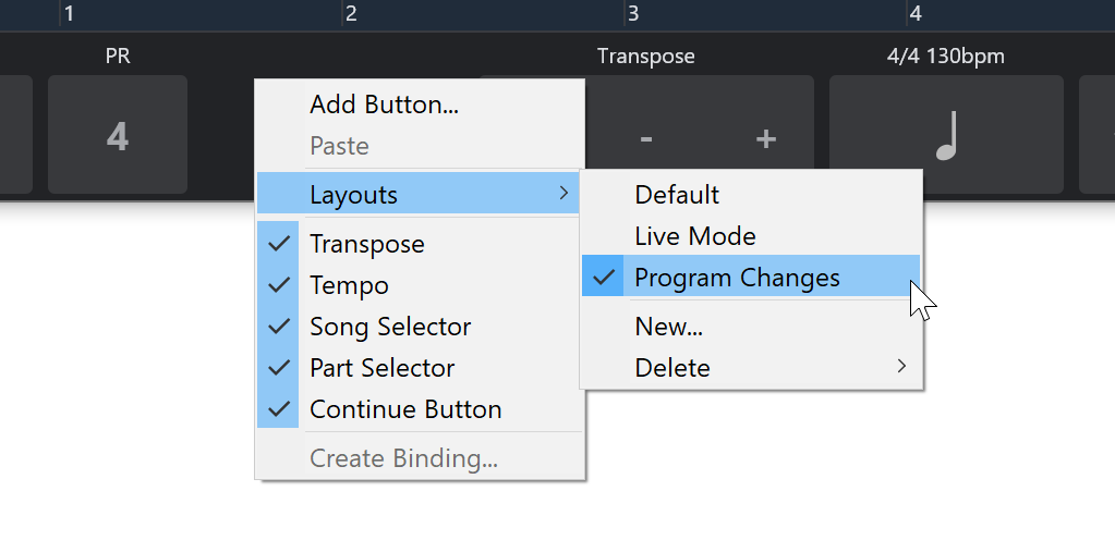 Controller Bar Layouts