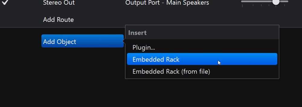 Embedded Racks in Cantabile Lite