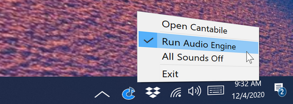 System Tray Icon Support