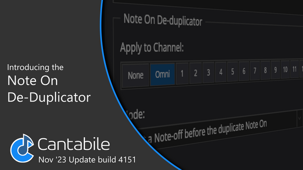 Introducing the Note-On De-duplicator MIDI Filter