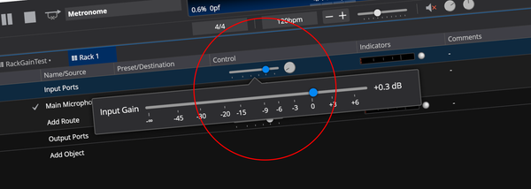 Change to Rack Input Gain (Potentially Breaking)