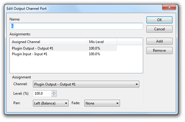 Audio Port Channel