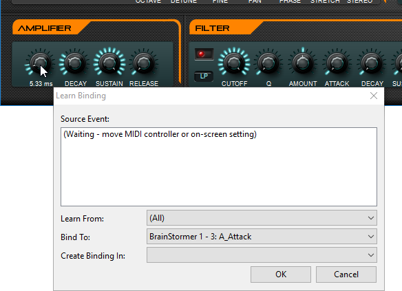 Create Parameter Binding Step 2