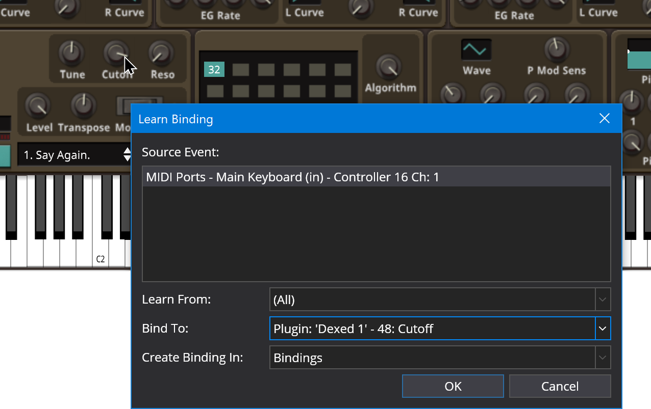 Create Parameter Binding Step 2