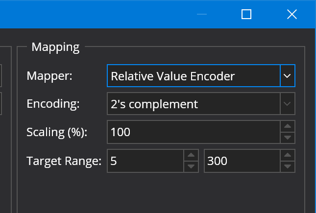 Controller Range Settings