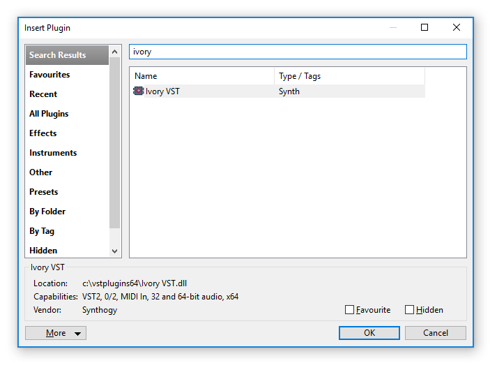 Insert Plugin Fitlered