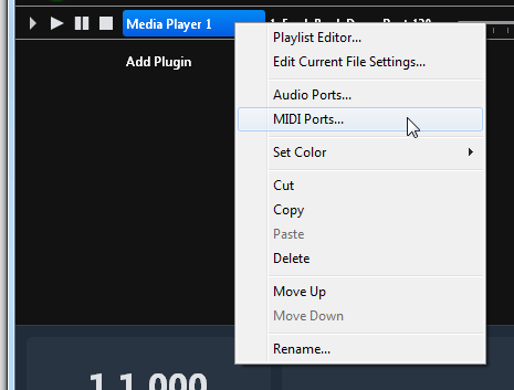 Media Player Context Menu
