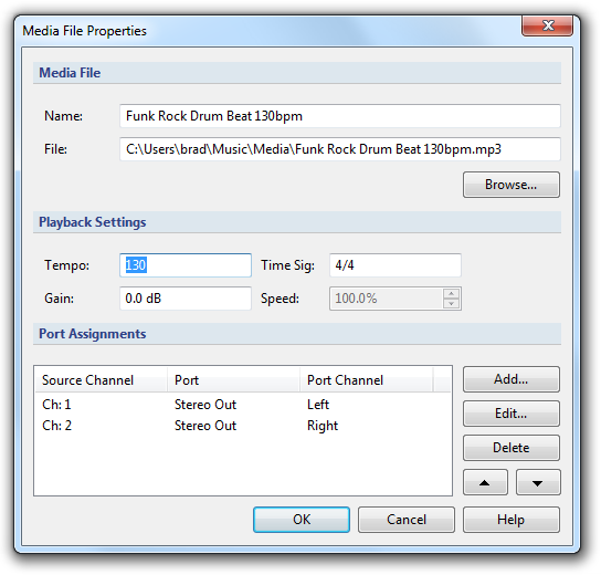 Media Player File Properties