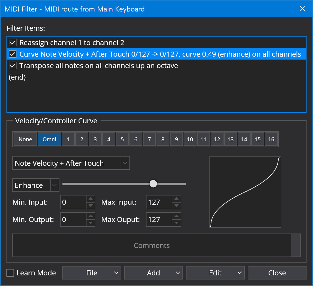 MIDI Filters