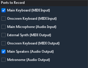 Recorder Ports