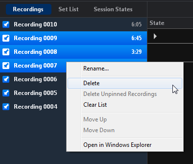 Working with Recordings