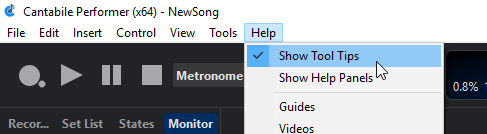 Enable/Disable Tooltips