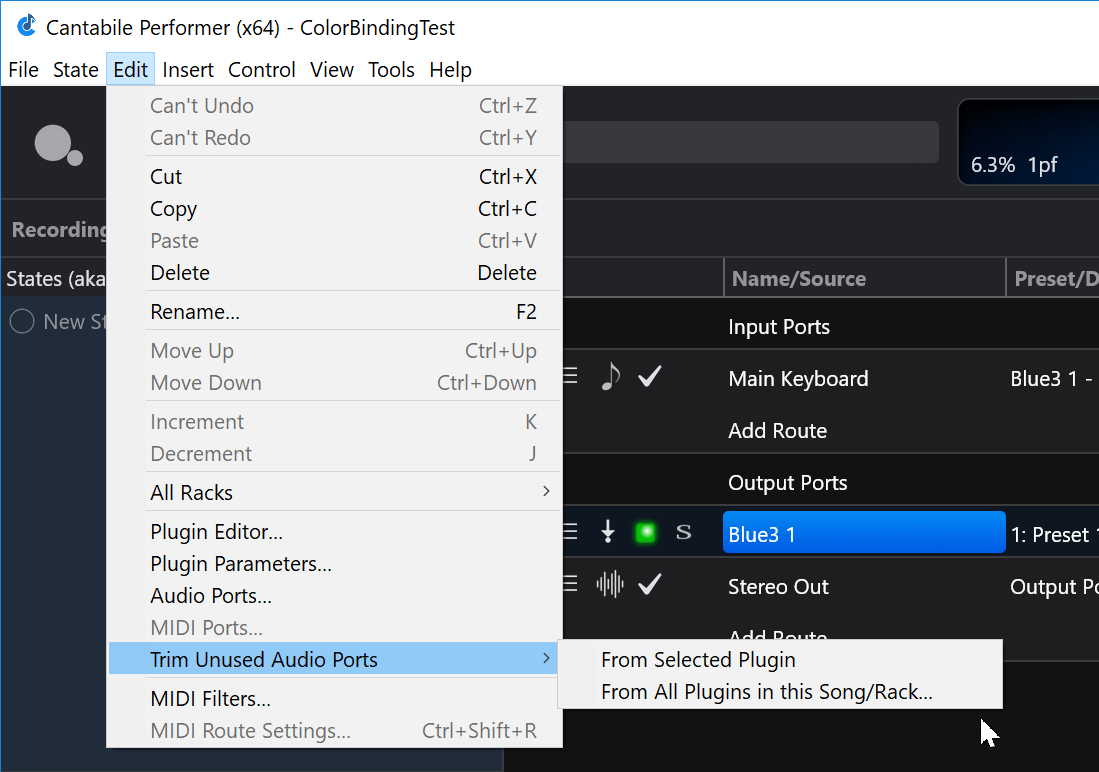 Trim Unused Ports