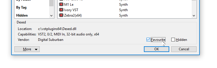 Favourite Plugin Option