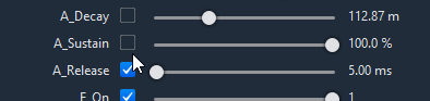 Disabling Parameters