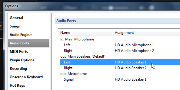 Audio Channels