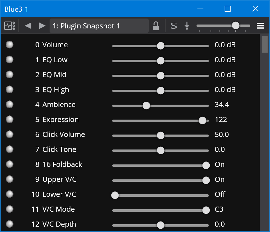 Parameter Editor